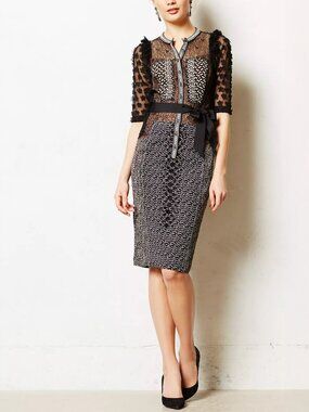 NEW Anthropologie Beguile by Byron Lars Allusione Lace Dress Size 00P